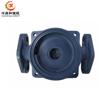 Iron precoated shell casting pump and flange